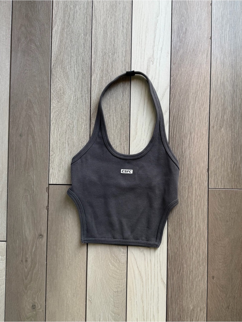 CSFC Charcoal Halter Crop Top